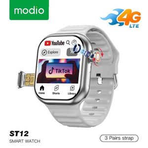 Modio  Smartwatch 4G avec Carte SIM, WIFI, GPS, Bluetooth