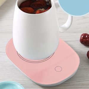 Chauffe-tasse électrique USB, pour café, thé, boisson, plaque chauffante,  pour tasse de bureau, dessous de verre, tasse à lait, Thermostat