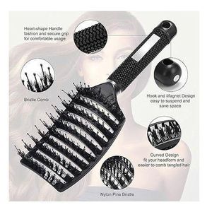 Brosse de massage démêlante à séchage rapide pour cheveux
