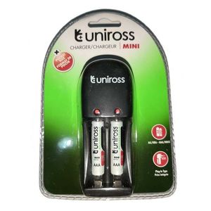 Chargeur Pile Rapide Uniross Smart Compact 3T Lcd Aa Aaa C D 18650