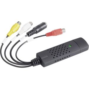 Câble adaptateur de capture vidéo USB 2.0 Audio S-Vidéo TV VHS Converter  Device noir 