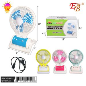 Mini Ventilateur Portable De Bureau Rechargeable 2 Vitesse Du Vent - Prix  en Algérie