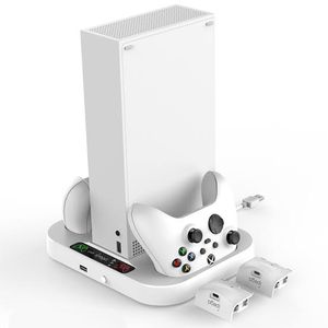 Socle pour Xbox avec station de charge double pour manettes et rangeme