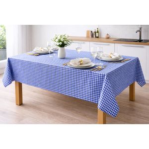 Nappe de Table à carreaux bleus - 4 personnes