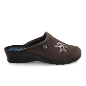 Fly Flot Sabot Femme - Cloth Woman Slipper Anthracite - L7Y08Pd-2005 - Marron