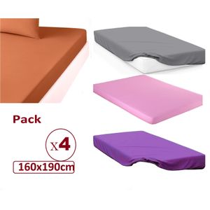 Housse Matelas - Uni Violet . KING 180cm. - Prix en Algérie