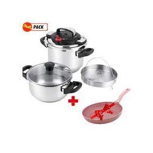 Cocotte minute BBF 5PCS 4L et 7 Litres – 5 pièces 5 en 1 Inox 18/10 | Prix  en Algérie | Achat et livraison 58 Wilayas 