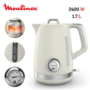 Moulinex Bouilloire Électrique Sans Fil 1.7L 2400W Contrôle de Température - Soleil BY355AE0