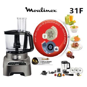 Moulinex FP821811 robot de cuisine 1000 W 3 L Noir