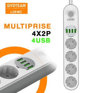 LDNIO multiprise 4 voies avec 4x USB - multiprise - multiprise USB - Charge  rapide 