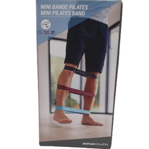 BANDE À ÉLASTIQUE FITNESS RÉSISTANCE 10 KG TEXTILE - BORDEAUX