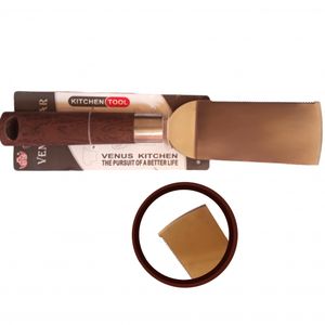 ملعقة مسطحة احترافية من الفولاذ المقاوم للصدأ مقاس 25 × 5 سم باللون الفضي