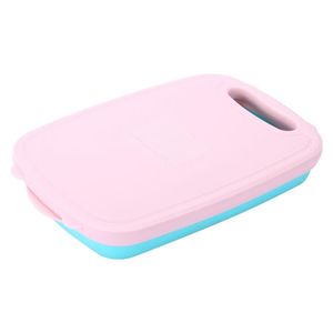 9En1Panier/Planche À Découper Multifonction Avec Râpe - Rose