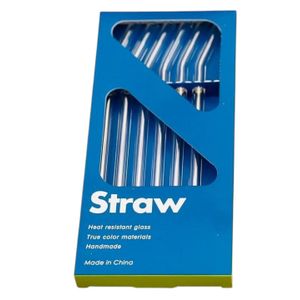 Pailles réutilisables en verre.