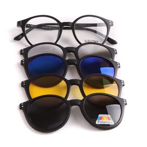 Generic Lunettes de vision nocturne et soleil rondes polarisées Petites  Lunettes de conduite jaune anti-éblouissement à prix pas cher