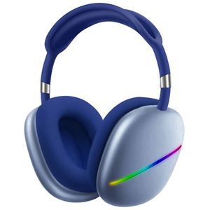 AKZ Casque Bluetooth Sans Fil A Led - MAX10 - Bleu