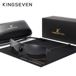 Kingseven Lunette pour homme - polarise et uv 400 - noir