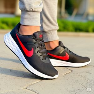 Nike Basket Hommes Sneaker Revolution 6 Milano Ultra-Confortable Fashion & Sport Style - Noir