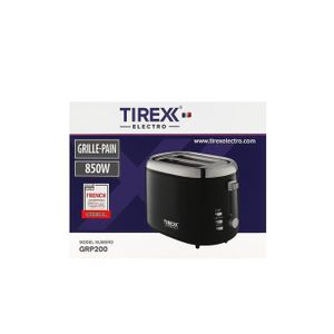 TIREXX محمصة خبز Tirex Electro 850 وات – مدمجة وأنيقة (موديل GRP200)
