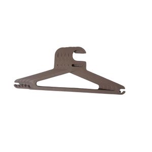 مجموعة من 5 علاقات متينة - مصنوعة من البلاستيك القوي - خشب الورد