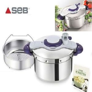 SEB Cocotte-minute CLIPSO MINUT PERFECT VIOLET 6L pas cher 