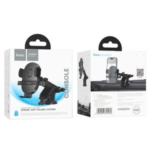 Hoco Support téléphone à un bouton pour voiture (Pare-Brise et tableau de bord) - H19