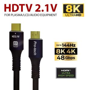 Câble HDMI 8K V2.1 48Gbps 8K@60Hz 4K@120Hz pour TV, PS5, Xbox, PC 3m