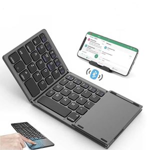 Clavier Bluetooth Pliable avec pavé numérique,Tablette/Portable/Clavier  d'ordinateur Portable,QWERTY Clavier sans Fil Rechargeable pour