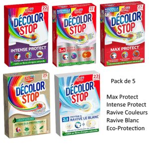 DECOLOR STOP Lingettes anti-décoloration max protect 27 lingettes pas cher  