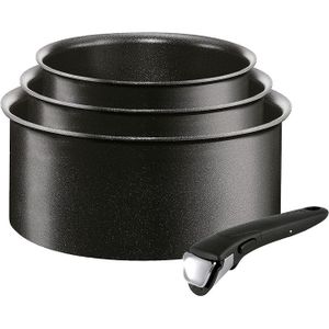 Batterie de cuisine induction 6 pièces INGENIO BLACK STONE NOIR - Prix en  Algérie