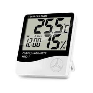 thermomètre hygromètre numérique mural