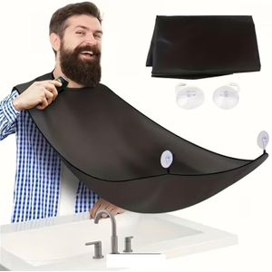 Tablier Rasage Pour Hommes, Attrape poils en fibre de polyester Facile à fixé et nettoyer