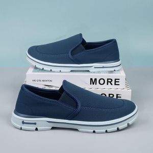 Marque Mocassins Slip-On pour Hommes - Chaussures de Ville Décontractées et Confortables - Bleu