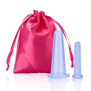 Kit de Massage Visage - Ventouses en Silicone pour Contour des Yeux, Visage et Cou