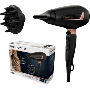 Rowenta Sèche-cheveux Rowenta Pro Expert Moteur Pro AC, Puissance 2200 W, Séchage ultra-rapide, Système ionique pour réduire l'électricité statique, 2 accessoires, Touche air froid