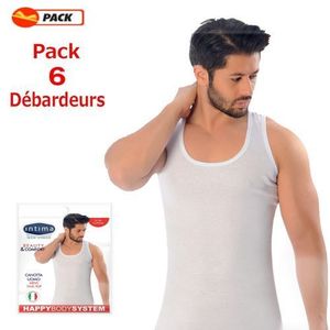 Pack 02 Tricot De Peau - Débardeur Homme - Blanc - Prix en Algérie