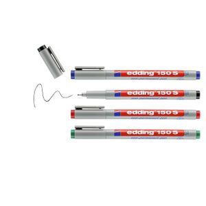 Edding 1300 • Feutre de coloriage fin pointe moyenne Rouge d