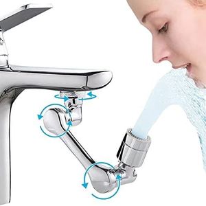 Filtre à eau pour robinet de cuisine, purificateur d'économie d'eau  anti-calcaire anti-éclaboussures, 360 Swivel Universal