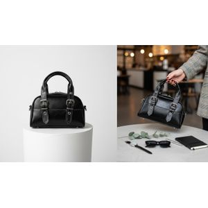 Sac à main noir élégance 