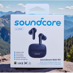 Anker  R60i NC Écouteurs ANC Bluetooth 6.1 sans Fil Son Hi-Res LDAC & Basses Puissantes Autonomie 50H 6 Microphones Avec Traduction IA Instantanée