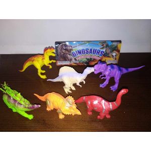 6 dinosaure figurine en plastique jouet enfant pas cher 