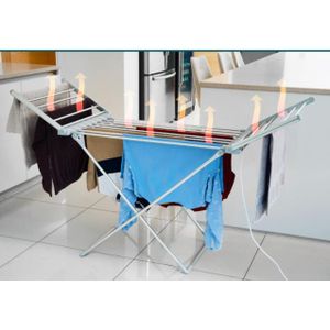 Étendoir à linge chauffant, séchoir à linge électrique d'intérieur