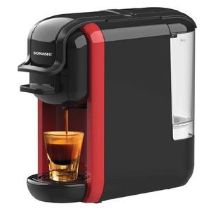 CAFETIERE EXPRESSO TECHWOOD TCA-195N MULTI-CAPSULE ROUGE