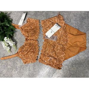 Sans Complexe Ensemble De Sous Vetment Femme - Orange Claire 