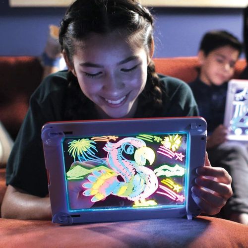 Magic Pad Ardoise 3D Lumineuse Éducative Avec Feutres Pour Enfants - Vert -  Prix en Algérie