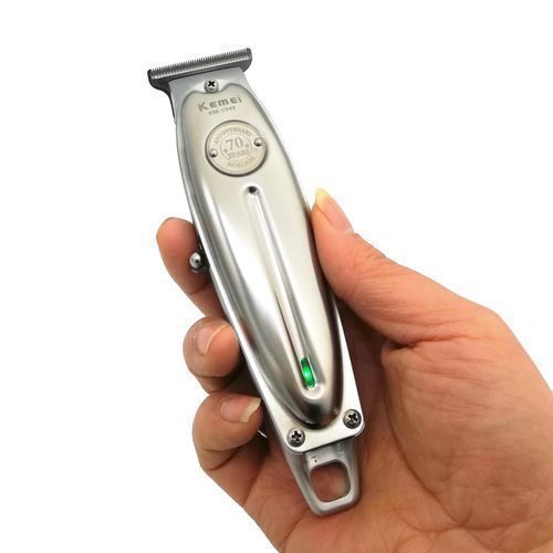 product_image_name-Kemei-Kemei ماكينة قص الشعر الكهربائية المعدنية - KM 1949 - رمادي-4