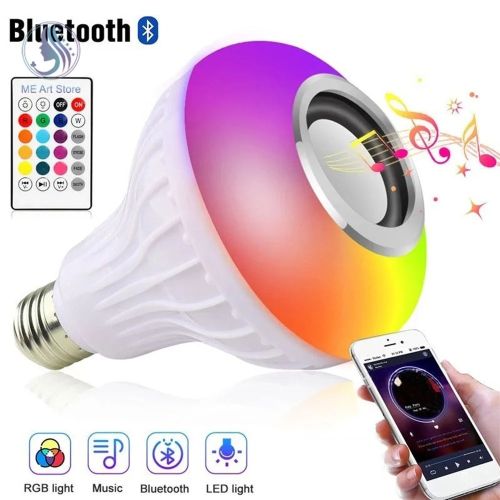 Ampoule Led - Haut Parleur - Bluetooth -Multicolore - Prix en