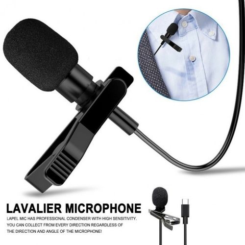 1.5 Mètre Mini 3.5mm Jack Microphone Lavalier Pince À Cravate