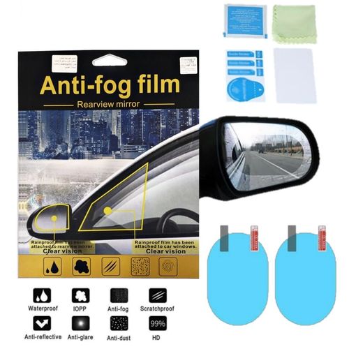 Film Transparent Imperméable pour Voiture, Protection pour Rétroviseur,  Anti-Brouillard, Autocollant, Accessoires 100x145 mm, 2 Pièces - AliExpress