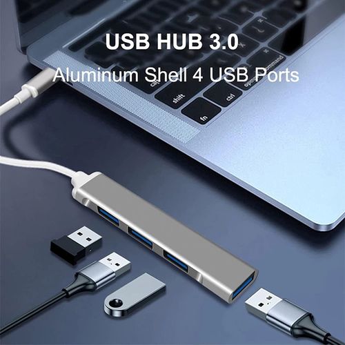Répartiteur USB 3.0, USB-C vers 4 ports USB-A